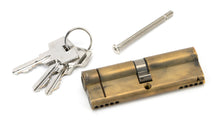 Load image into Gallery viewer, 45839 Aged Brass 45/45 5pin Euro Cylinder KA