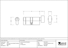 Load image into Gallery viewer, 45847 Aged Brass 35/35 5pin Euro Cylinder/Thumbturn