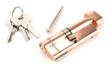 Load image into Gallery viewer, 45849 Polished Bronze 40/40 5pin Euro Cylinder/Thumbturn