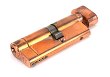 Load image into Gallery viewer, 45853 Polished Bronze 35T/45 5pin Euro Cylinder/Thumbturn