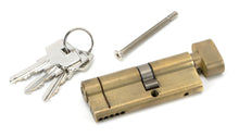 Load image into Gallery viewer, 45855 Aged Brass 35T/45 5pin Euro Cylinder/Thumbturn