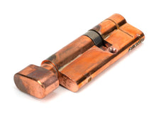 Load image into Gallery viewer, 45857 Polished Bronze 35/45T 5pin Euro Cylinder/Thumbturn