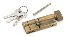 Load image into Gallery viewer, 45859 Aged Brass 35/45T 5pin Euro Cylinder/Thumbturn