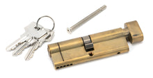 Load image into Gallery viewer, 45863 Aged Brass 45/45 5pin Euro Cylinder/Thumbturn