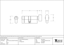 Load image into Gallery viewer, 45870 Pewter 35/35 5pin Euro Cylinder/Thumbturn KA