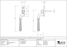 Load image into Gallery viewer, 45914 Aged Brass Hammered Newbury Espag - LH
