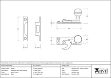 Load image into Gallery viewer, 45941 Satin Chrome Prestbury Sash Hook Fastener