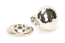 Load image into Gallery viewer, 46022 Polished Nickel Hammered Mushroom Cabinet Knob 32mm