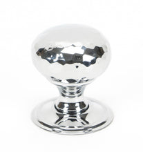 Load image into Gallery viewer, 46023 Polished Chrome Hammered Mushroom Cabinet Knob 32mm