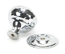 Load image into Gallery viewer, 46023 Polished Chrome Hammered Mushroom Cabinet Knob 32mm