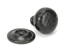 Load image into Gallery viewer, 46024 Aged Bronze Hammered Mushroom Cabinet Knob 32mm
