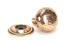 Load image into Gallery viewer, 46025 Polished Bronze Hammered Mushroom Cabinet Knob 32mm
