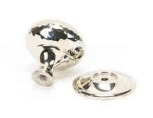 Load image into Gallery viewer, 46027 Polished Nickel Hammered Mushroom Cabinet Knob 38mm