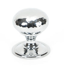 Load image into Gallery viewer, 46028 Polished Chrome Hammered Mushroom Cabinet Knob 38mm