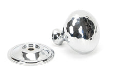 Load image into Gallery viewer, 46028 Polished Chrome Hammered Mushroom Cabinet Knob 38mm