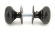 Load image into Gallery viewer, 46034 Aged Bronze Hammered Mushroom Mortice/Rim Knob Set