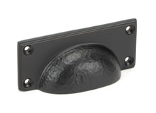 Load image into Gallery viewer, 46039 Aged Bronze Hammered Art Deco Drawer Pull