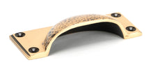 Load image into Gallery viewer, 46040 Polished Bronze Hammered Art Deco Drawer Pull