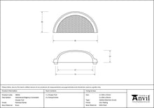 Load image into Gallery viewer, 46042 Polished Nickel Hammered Regency Concealed Drawer Pull