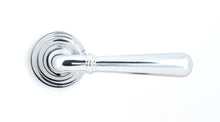 Load image into Gallery viewer, 46054 Polished Chrome Newbury Lever on Rose Set (Art Deco)