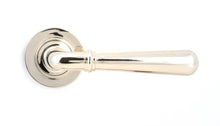 Load image into Gallery viewer, 46057 Polished Nickel Newbury Lever on Rose Set (Plain)