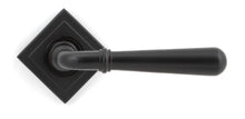Load image into Gallery viewer, 46064 Aged Bronze Newbury Lever on Rose Set (Square)
