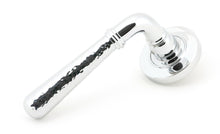 Load image into Gallery viewer, 46073 Pol. Chrome Hammered Newbury Lever on Rose Set (Plain)