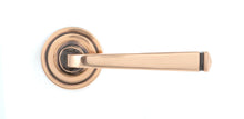 Load image into Gallery viewer, 46094 Polished Bronze Avon Round Lever on Rose Set (Art Deco)