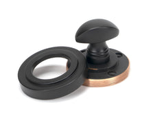 Load image into Gallery viewer, 46106 Aged Bronze Round Thumbturn Set (Art Deco)