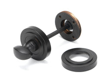 Load image into Gallery viewer, 46106 Aged Bronze Round Thumbturn Set (Art Deco)