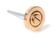Load image into Gallery viewer, 46109 Polished Bronze Round Thumbturn Set (Plain)