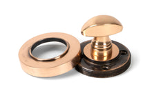 Load image into Gallery viewer, 46109 Polished Bronze Round Thumbturn Set (Plain)