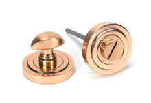 Load image into Gallery viewer, 46110 Polished Bronze Round Thumbturn Set (Art Deco)