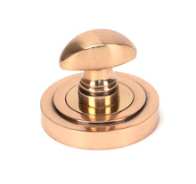 Load image into Gallery viewer, 46110 Polished Bronze Round Thumbturn Set (Art Deco)