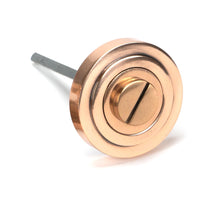 Load image into Gallery viewer, 46110 Polished Bronze Round Thumbturn Set (Art Deco)