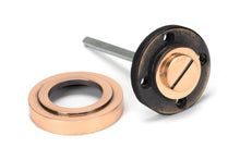 Load image into Gallery viewer, 46110 Polished Bronze Round Thumbturn Set (Art Deco)
