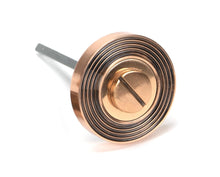 Load image into Gallery viewer, 46111 Polished Bronze Round Thumbturn Set (Beehive)