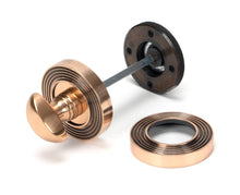 Load image into Gallery viewer, 46111 Polished Bronze Round Thumbturn Set (Beehive)
