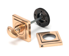 Load image into Gallery viewer, 46112 Polished Bronze Round Thumbturn Set (Square)