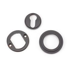 Load image into Gallery viewer, 46122 Aged Bronze Round Euro Escutcheon (Art Deco)