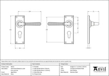 Load image into Gallery viewer, 46212 Aged Brass Hammered Newbury Lever Euro Lock Set