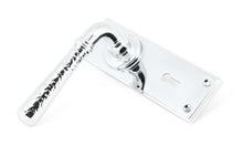 Load image into Gallery viewer, 46213 Polished Chrome Hammered Newbury Lever Lock Set