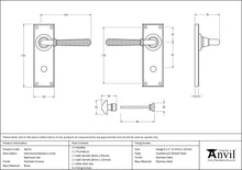 Load image into Gallery viewer, 46215 Polished Chrome Hammered Newbury Lever Bathroom Set