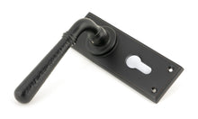 Load image into Gallery viewer, 46224 Aged Bronze Hammered Newbury Lever Euro Lock Set