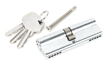 Load image into Gallery viewer, 46258 Polished Chrome 45/45 5pin Euro Cylinder KA