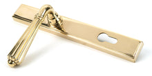 Load image into Gallery viewer, 46547 Polished Brass Hinton Slimline Lever Espag. Lock Set