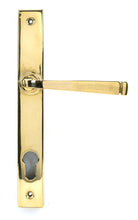 Load image into Gallery viewer, 46548 Polished Brass Avon Slimline Lever Espag. Lock Set