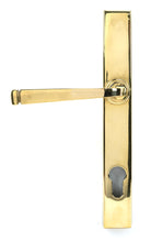 Load image into Gallery viewer, 46548 Polished Brass Avon Slimline Lever Espag. Lock Set