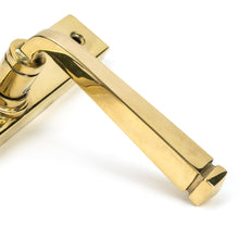 Load image into Gallery viewer, 46548 Polished Brass Avon Slimline Lever Espag. Lock Set