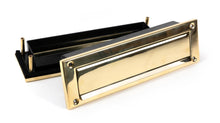 Load image into Gallery viewer, 46549 Polished Brass Traditional Letterbox